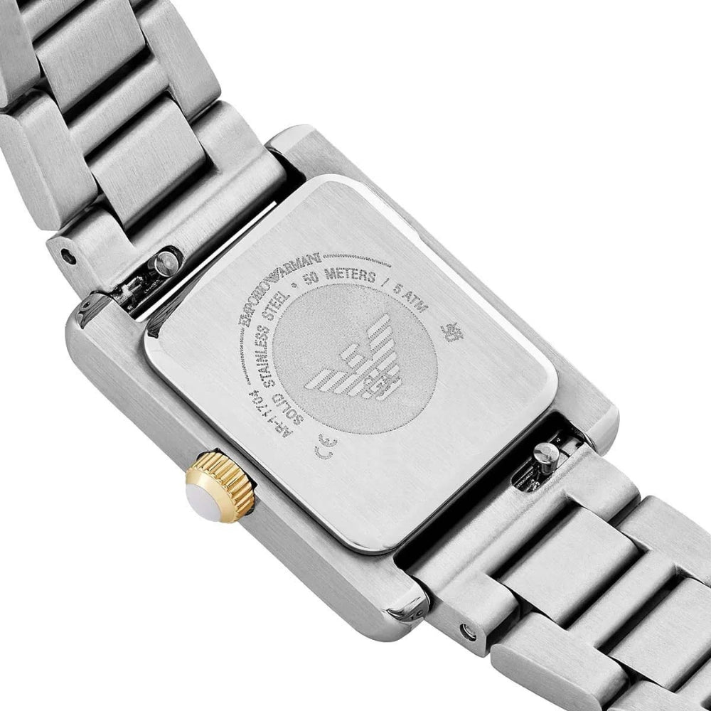 Emporio Armani Two Tone Grey Dial ladies Watches AR11704