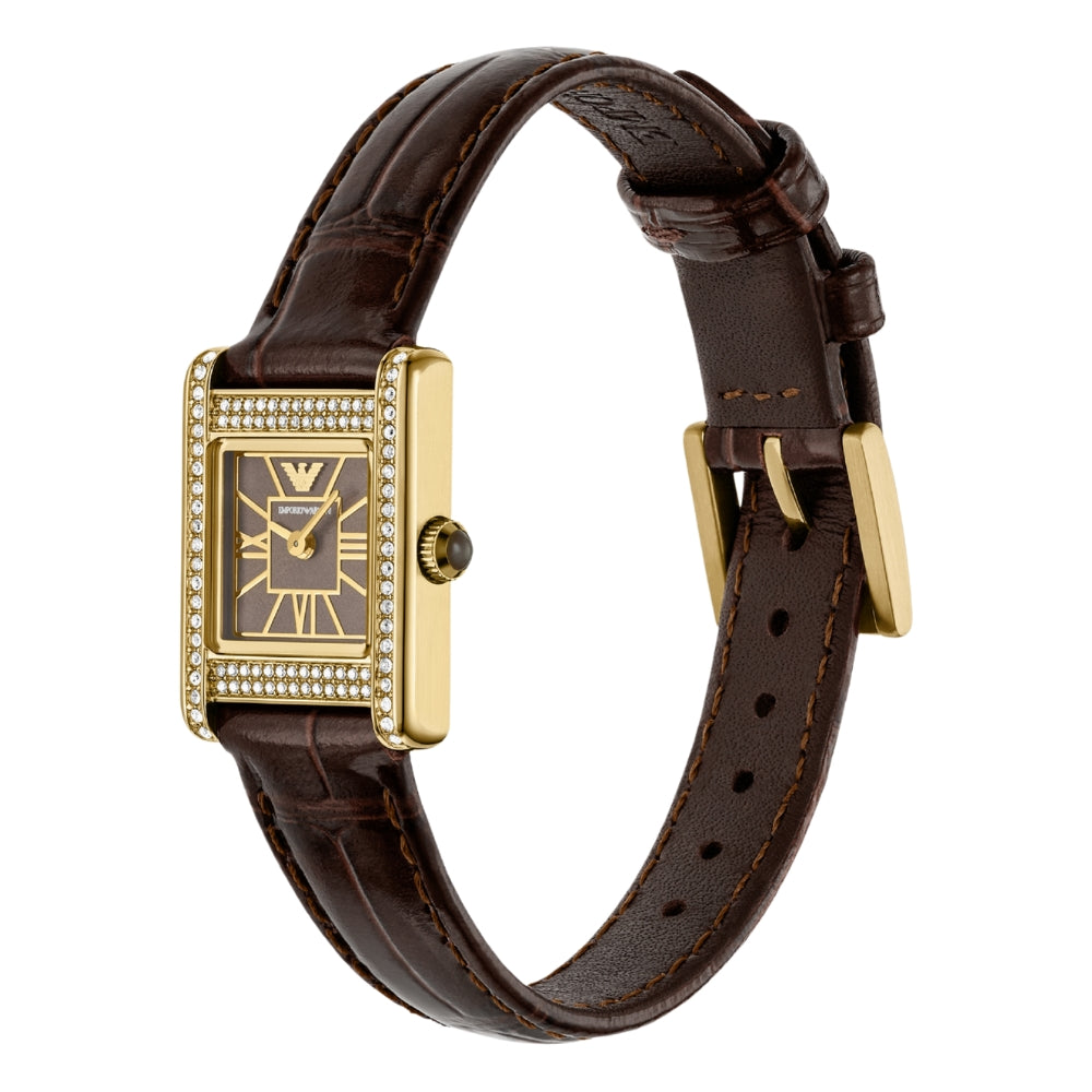 Emporio Armani Gold Dial Ladies Watch AR11705