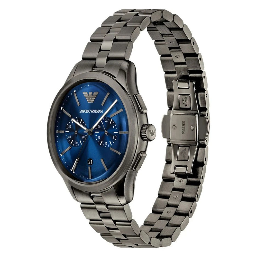 Emporio Armani Dario Chronograph Blue Dial Watch | AR11729