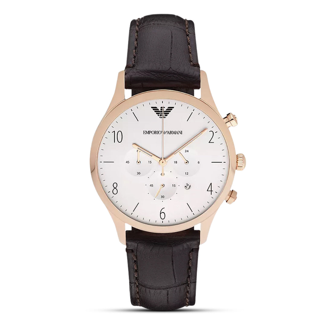 Emporio Armani Dress Chronograph White Dial Men's Watch| AR1916