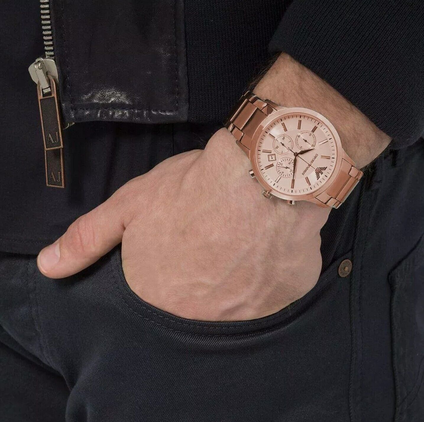 Emporio Armani Classic Rose Gold Tone Men's Watch | AR2452