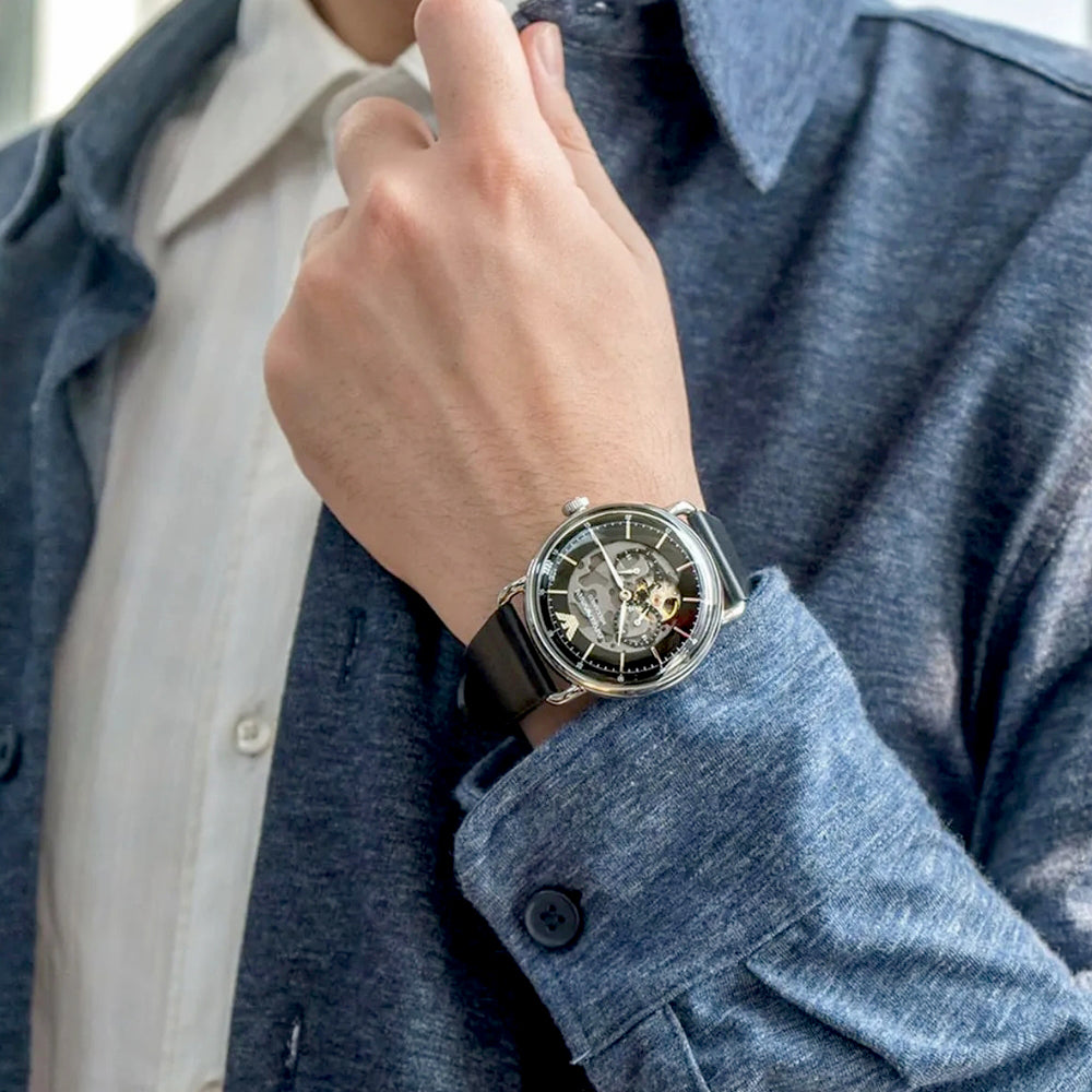 Emporio Armani Meccanico Automatic Black Dial Men's Watch AR60026