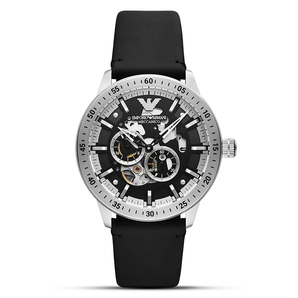 Emporio Armani Mario Automatic Black Dial Men's Watch | AR60051