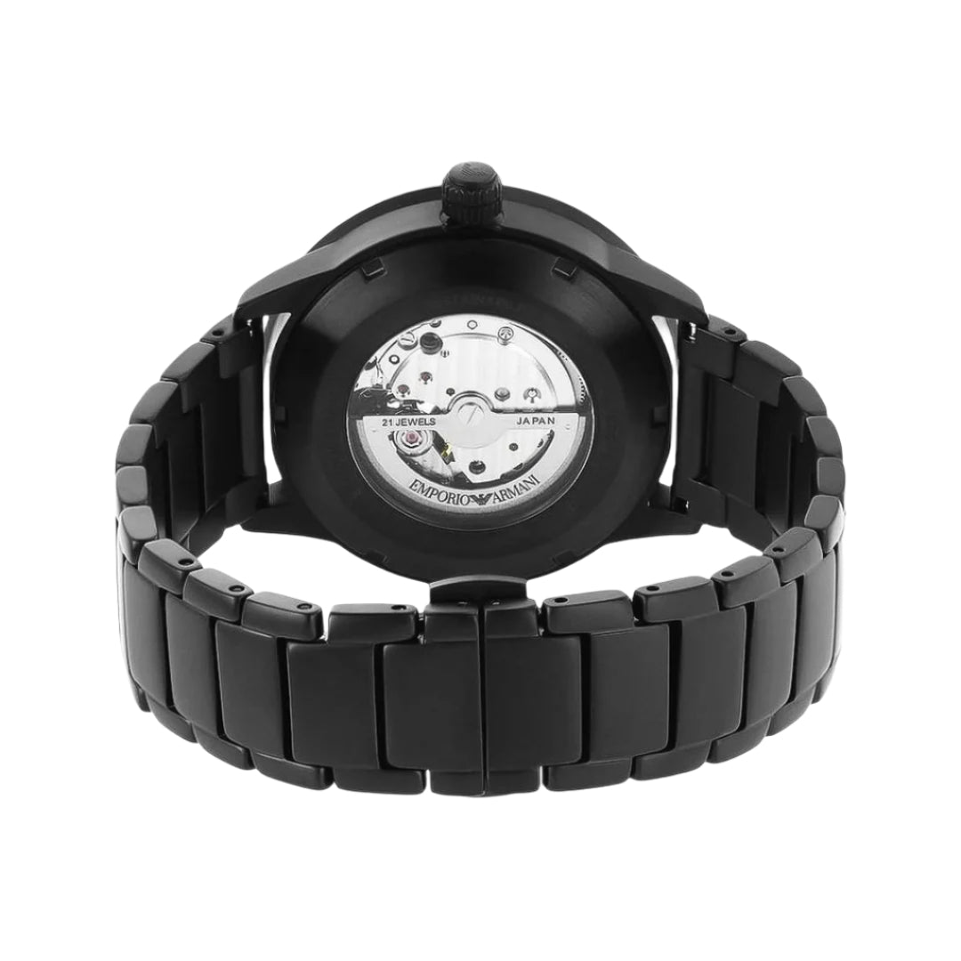 Emporio Armani Mario Automatic Black Dial Men's Watch | AR60054
