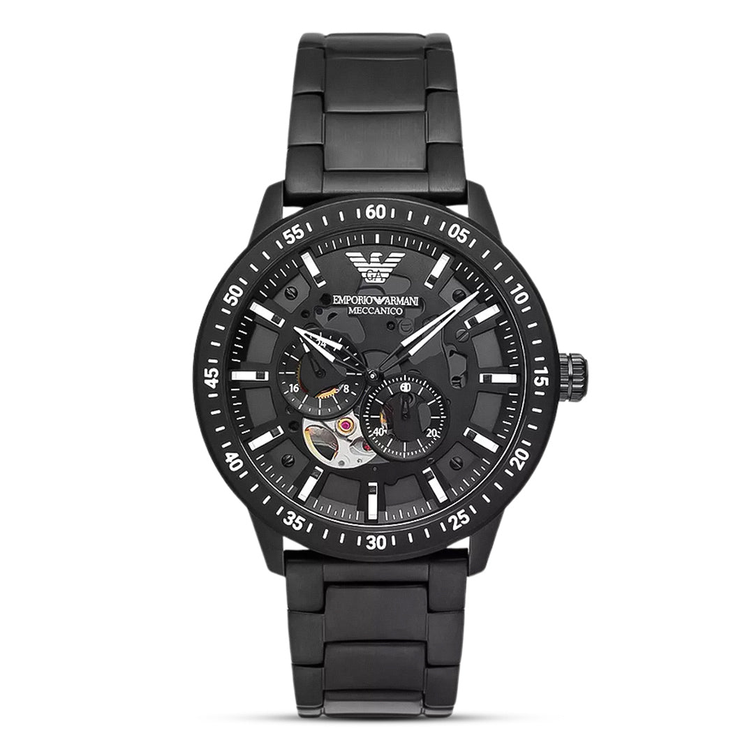 Emporio Armani Mario Automatic Black Dial Men's Watch | AR60054