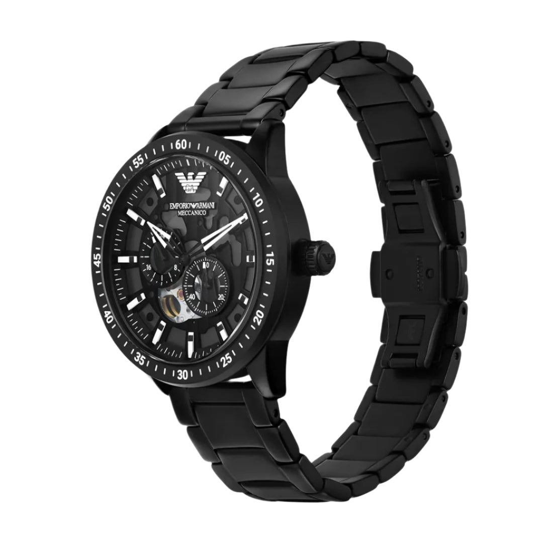 Emporio Armani Mario Automatic Black Dial Men's Watch | AR60054