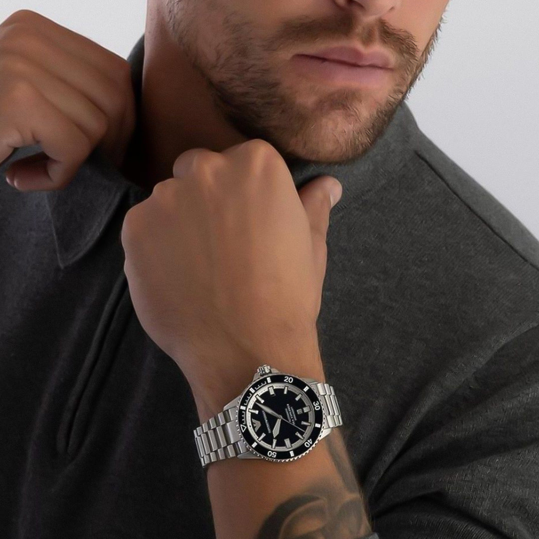 Emporio Armani Sea Explorer Navy Blue Dial Men's Watch | AR60079