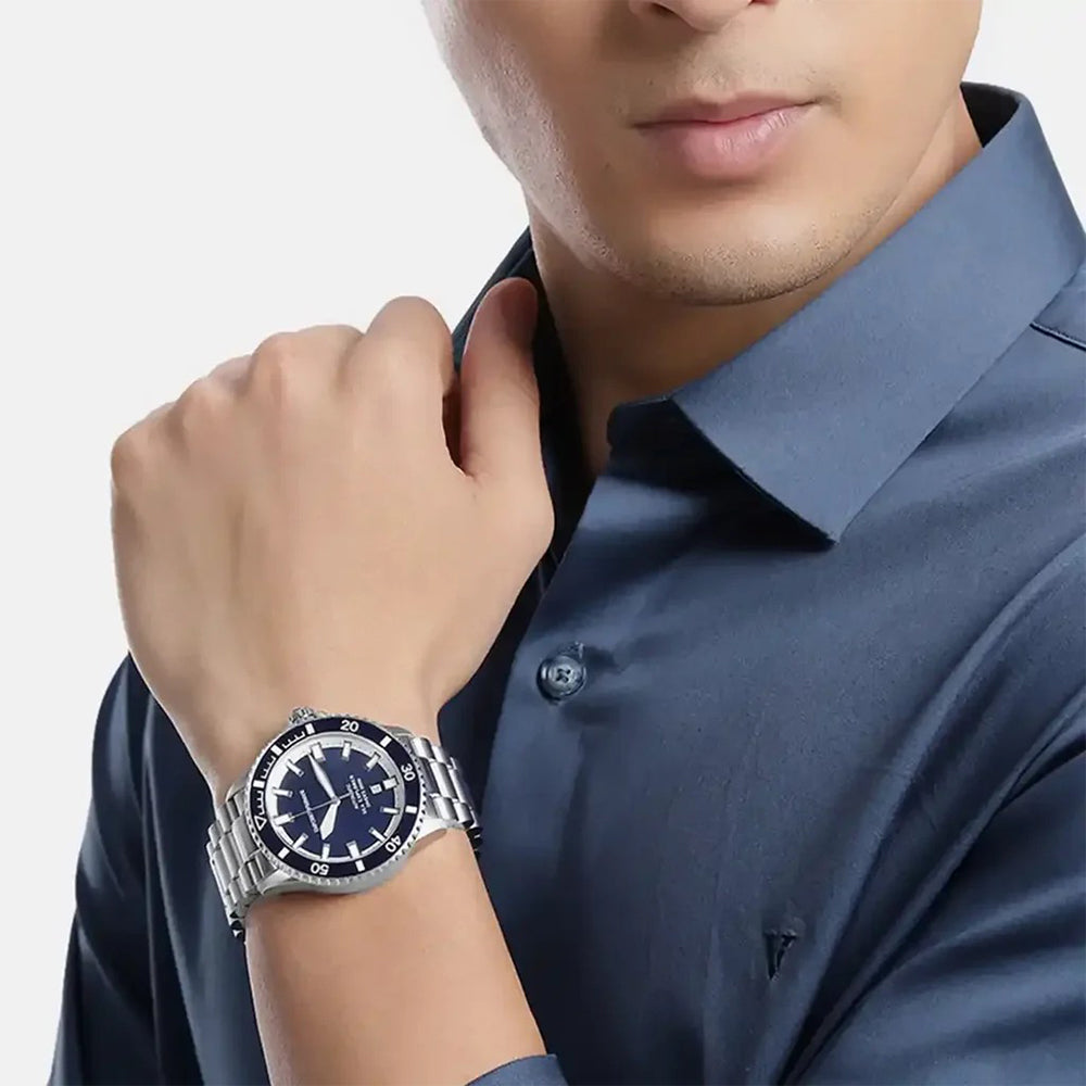 Emporio Armani Sea Explorer Automatic Blue Dial Watch | AR60087