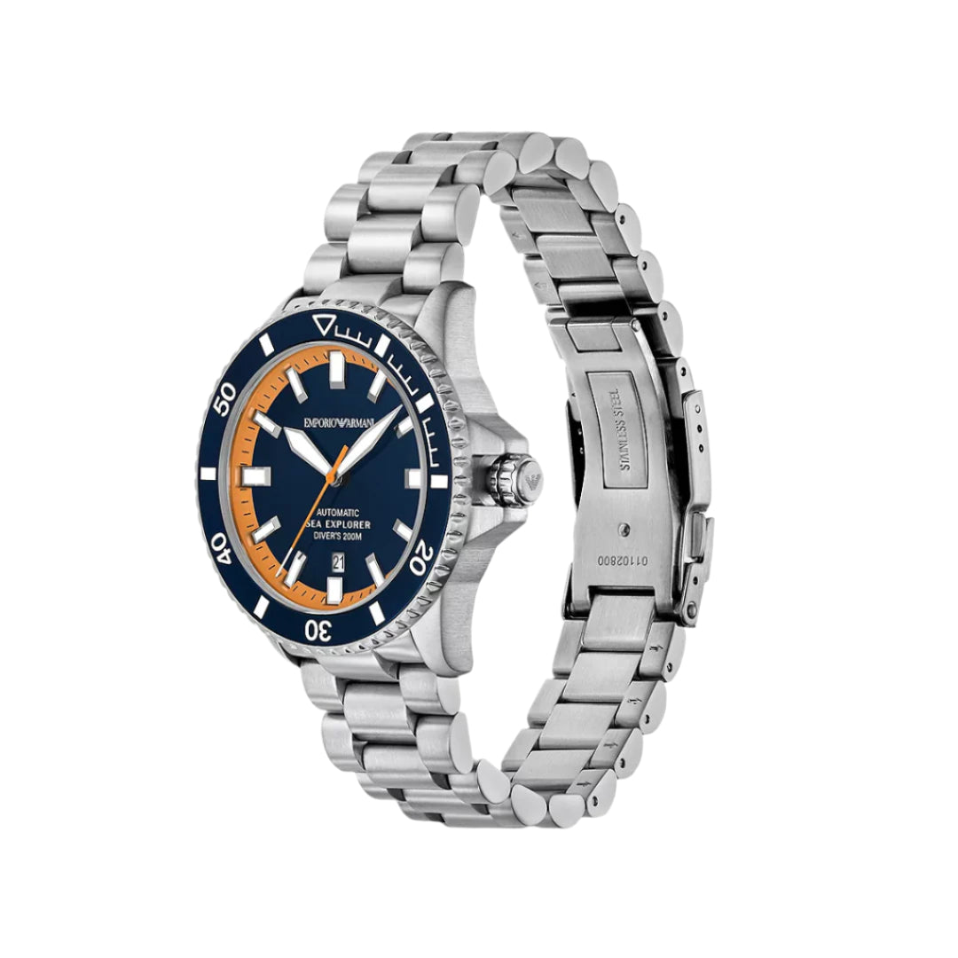 Emporio Armani Sea Explorer Automatic Blue Dial Men's Watch| AR60090