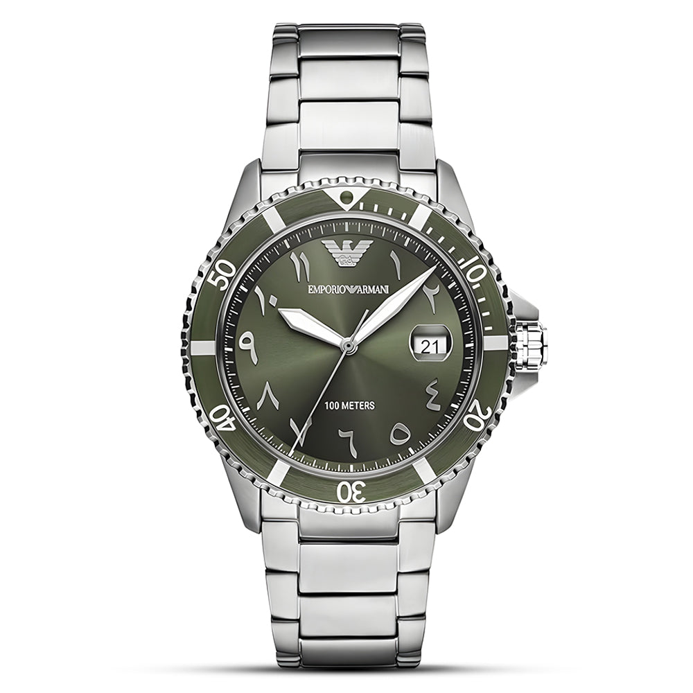 Emporio Armani Green Dial Men's watch | AR80072