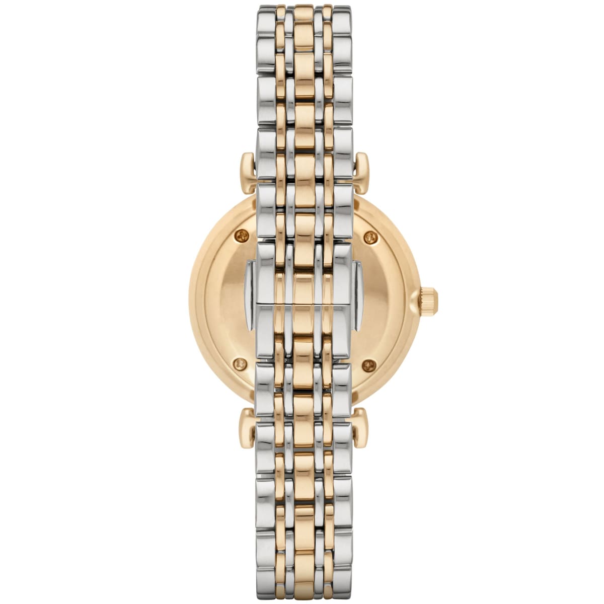 Emporio Armani Pave Dial Two-Tone Ladies Watch AR8031