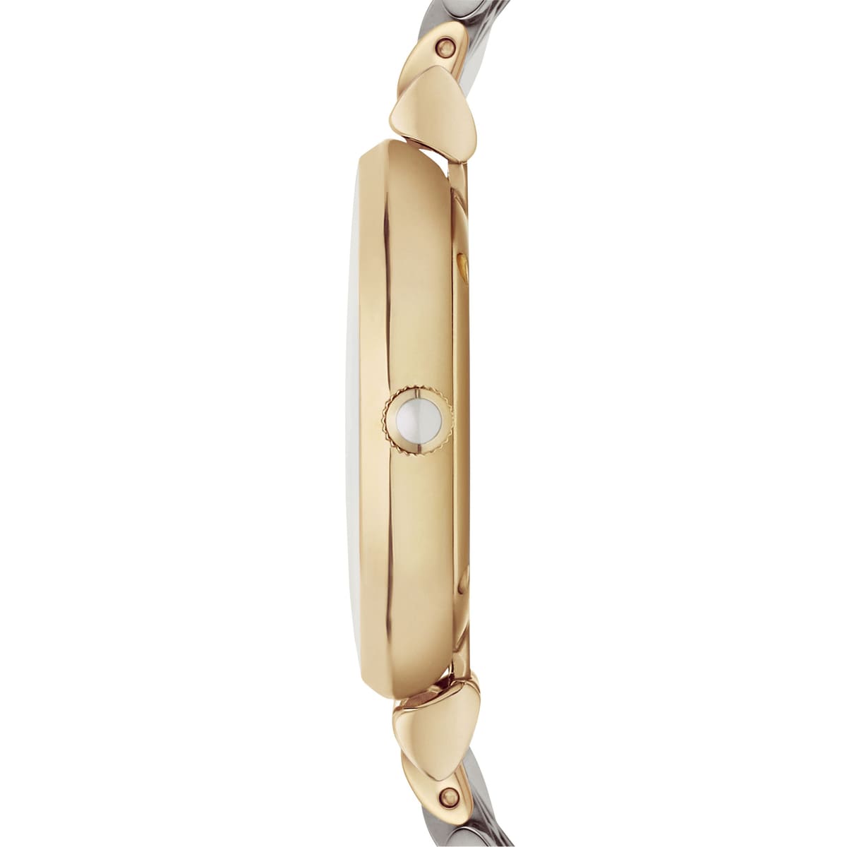 Emporio Armani Pave Dial Two-Tone Ladies Watch AR8031