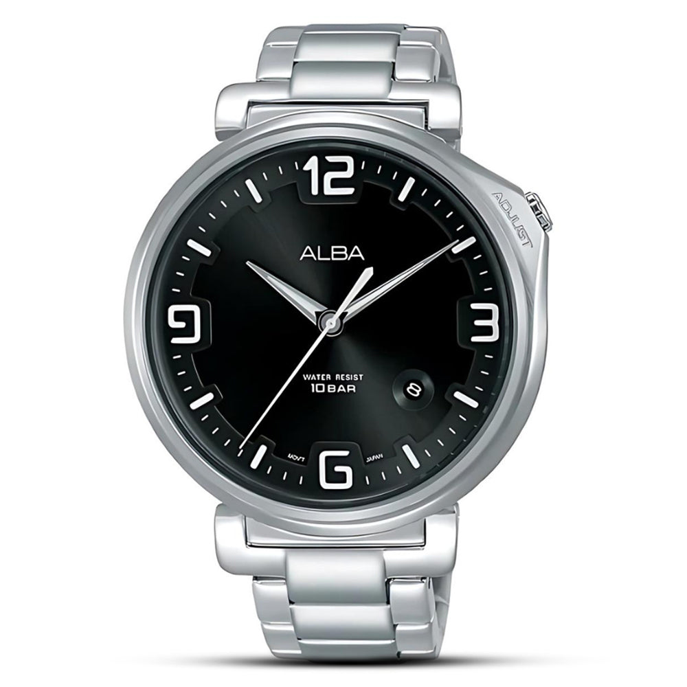 ALBA QUARTZ BLACK DIAL MEN'S WATCH | AS9F89X1