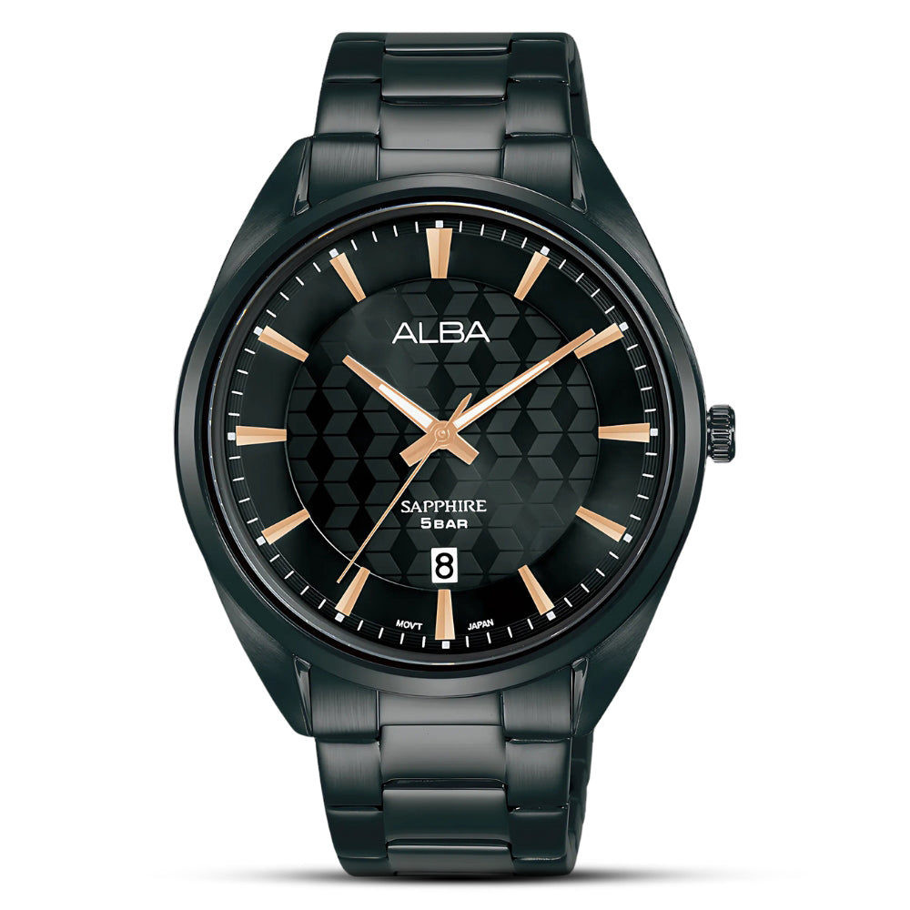 ALBA QUARTZ BLACK DIAL MEN'S WATCH | AS9P51X1