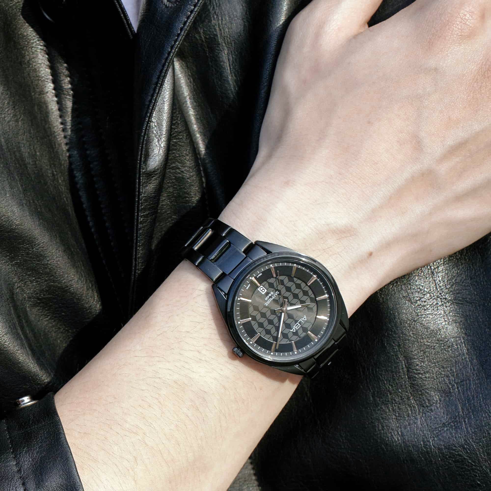 ALBA QUARTZ BLACK DIAL MEN'S WATCH | AS9P51X1