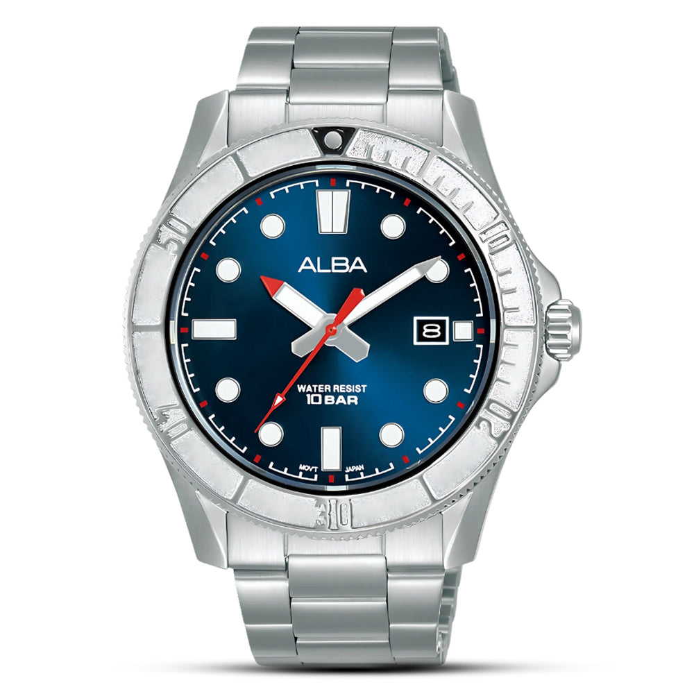 ALBA QURATZ BLUE DIAL MEN'S WATCH | AS9Q01X1