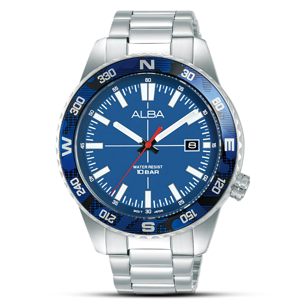 ALBA QUARTZ BLUE DIAL MEN'S WATCH I AS9Q19X1