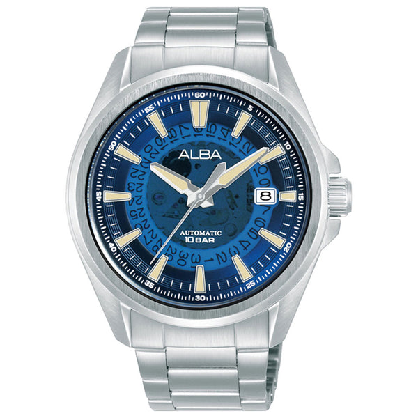 Alba Automatic Blue Translucent Layered Dial Men's Watch| AU4029