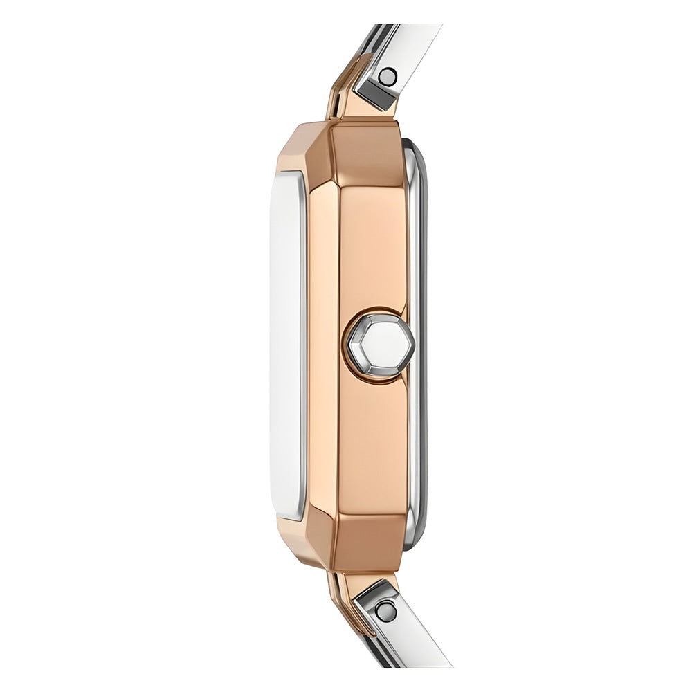 Armani Exchange Two Tone Silver Dial Ladies Watch AX5810