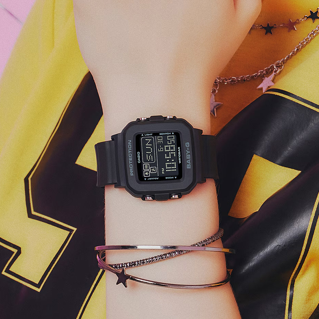 Casio Baby-G Digital Black Resin Strap Ladies Watch | BGD-10-1DR