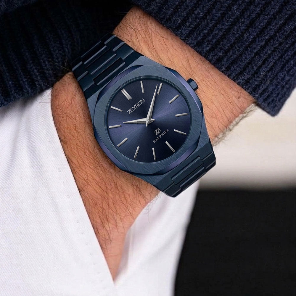 Zeyron Blue Dial Couple Watch | ZOF 2620 / ZF 2621