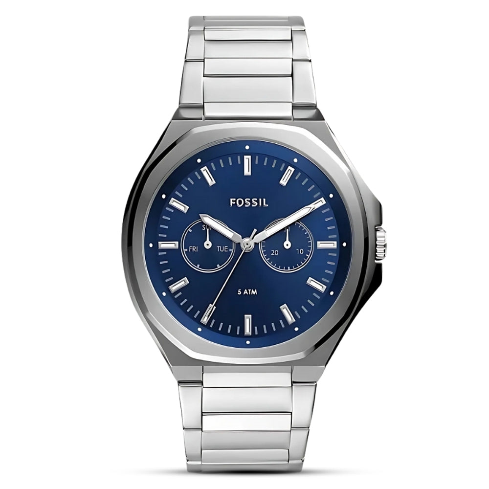 Fossil Evanston Chronograph Blue Dial Men’s Watch | BQ2610