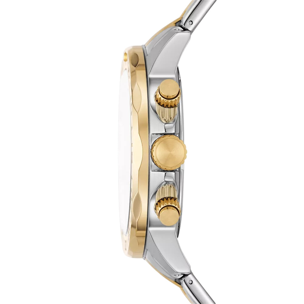 Fossil Bannon Multifunction Two-Tone Silver Dial Men's Watch | BQ2707