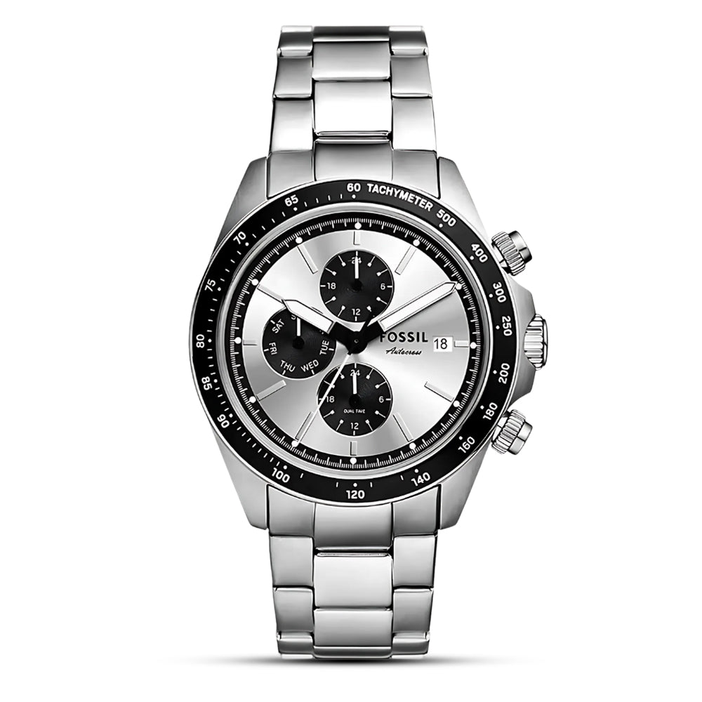 Fossil Autocross Multifunction Silver Dial Men's Watch| BQ2873