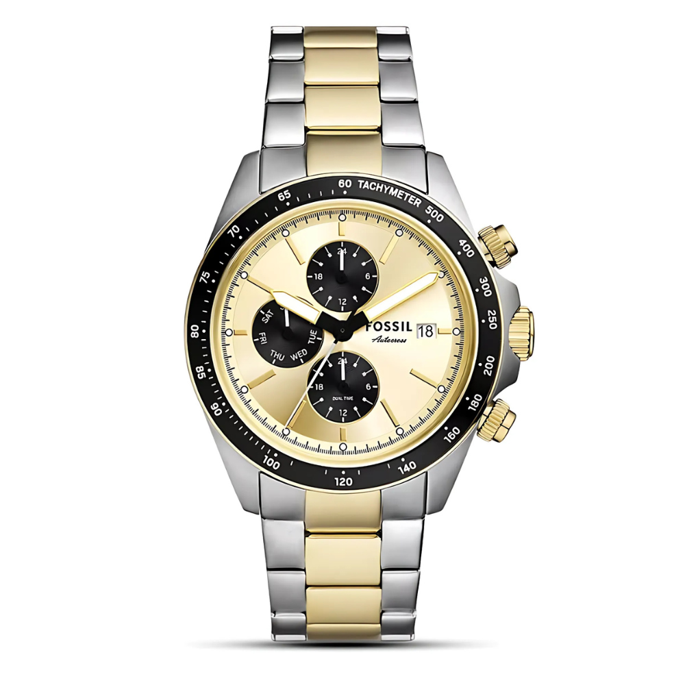 Fossil Autocross Multifunction Gold Dial Men's Watch| BQ2876
