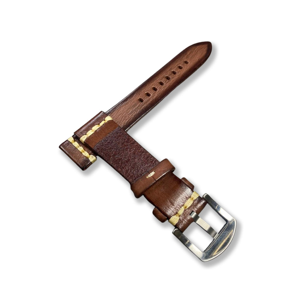 Cavern Coconut Textured Brown Full-Grain Leather Watch Strap | 20MM