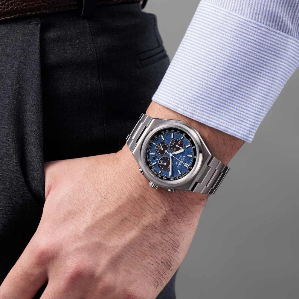 Citizen Eco Drive Super Titanium Zenshin Chronograph Watch CA4610-85L
