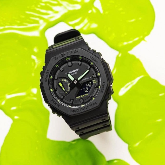 Casio G-Shock Neon Accent Series | GA-2100-1A3