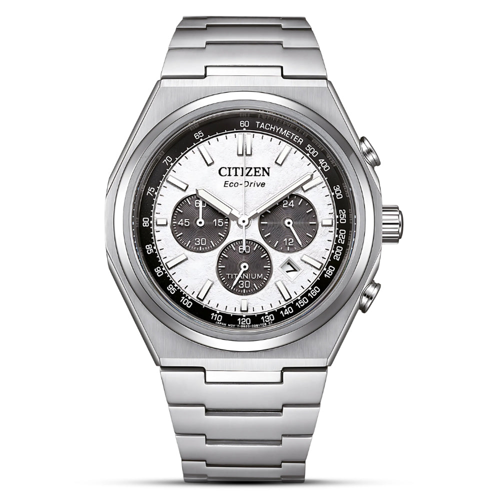 Citizen Eco Drive Super Titanium Zenshin Chronograph Watch CA4610-85A