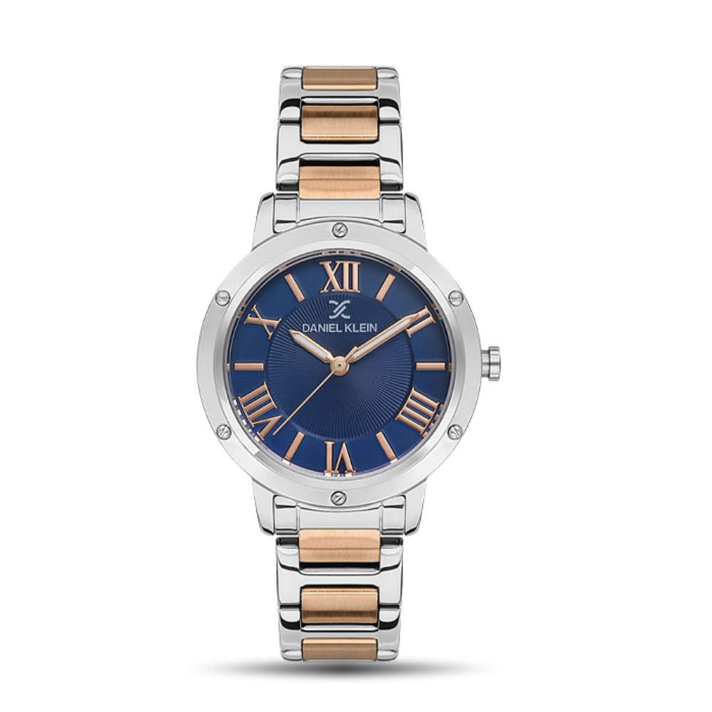 Daniel Klein Blue Dial Two Tone Ladies Watch | DK.1.13498-4