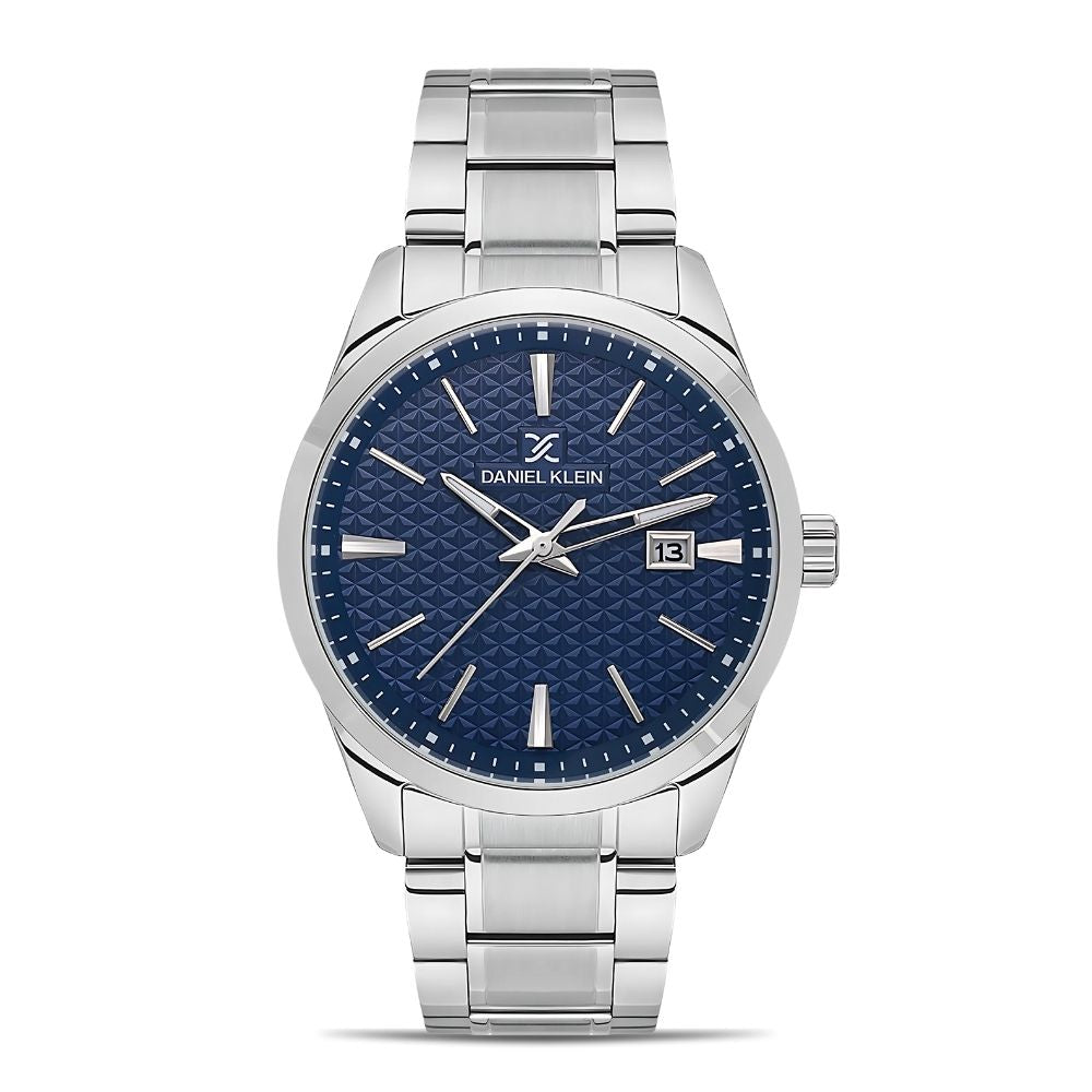 Daniel Klein Blue Dial Stainless Steel Men's Watch | DK.1.13806-3