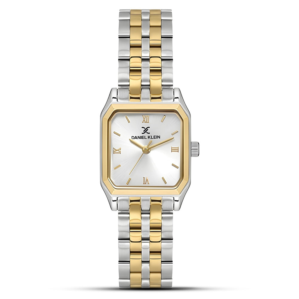 Daniel Klein Two Tone Silver Dial Ladies Watch | DK.1.13877-6