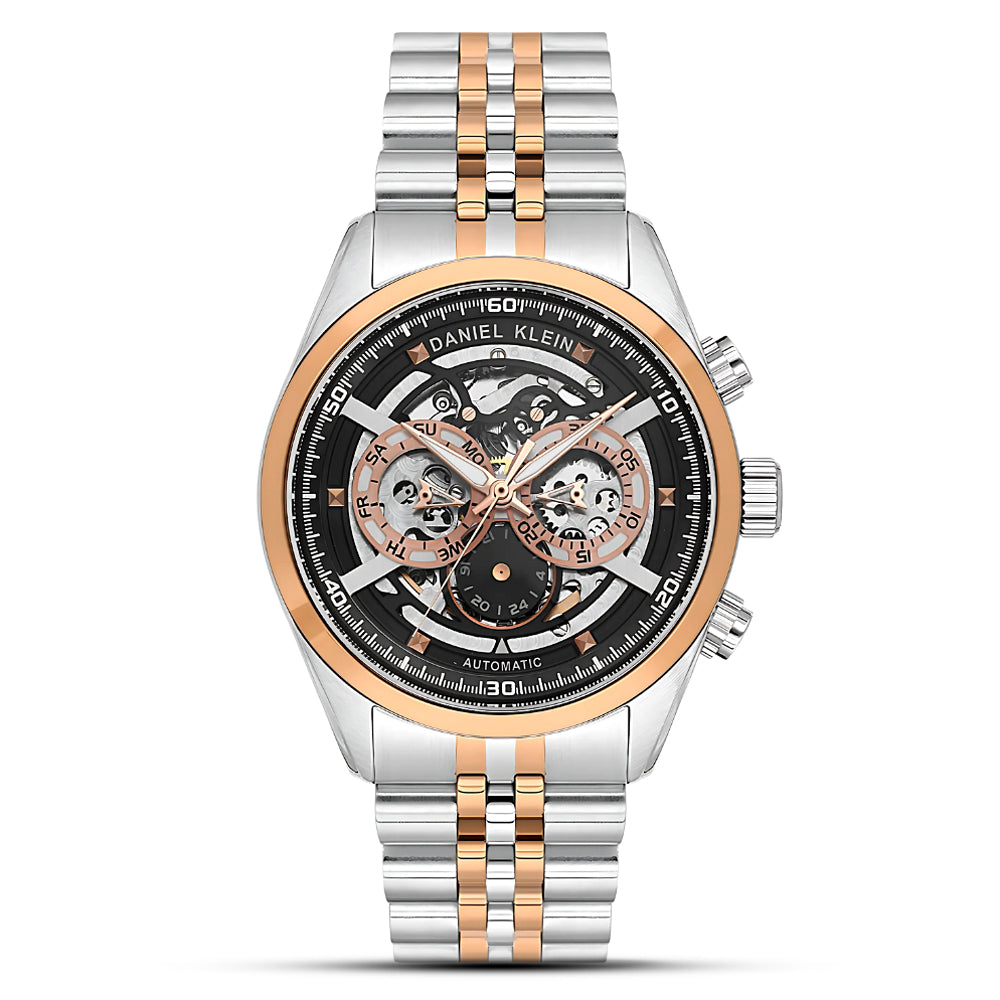 Daniel Klein Automatic Skeleton Black Dial Men's Watch | DK.1.14093-5