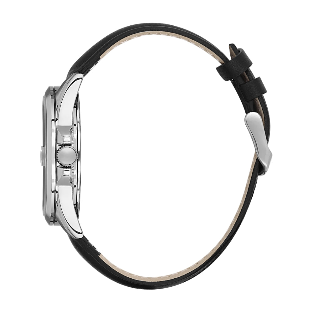 Daniel Klein Leather Strap Blue Dial Men's Watch | DK.6.14038-2