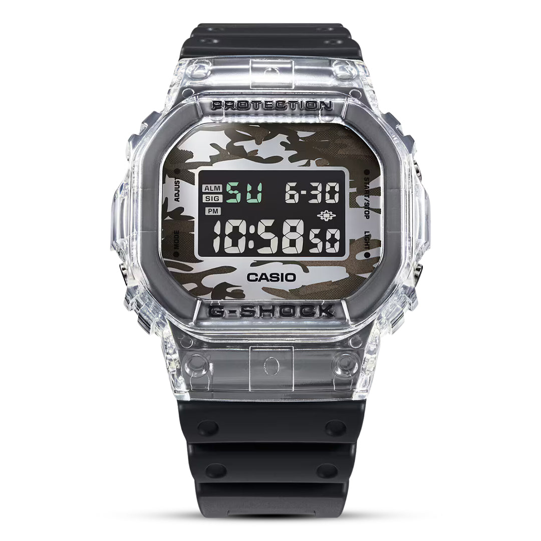 Casio G-Shock Camouflage Transparent Series Watch | DW-5600SKC-1DR