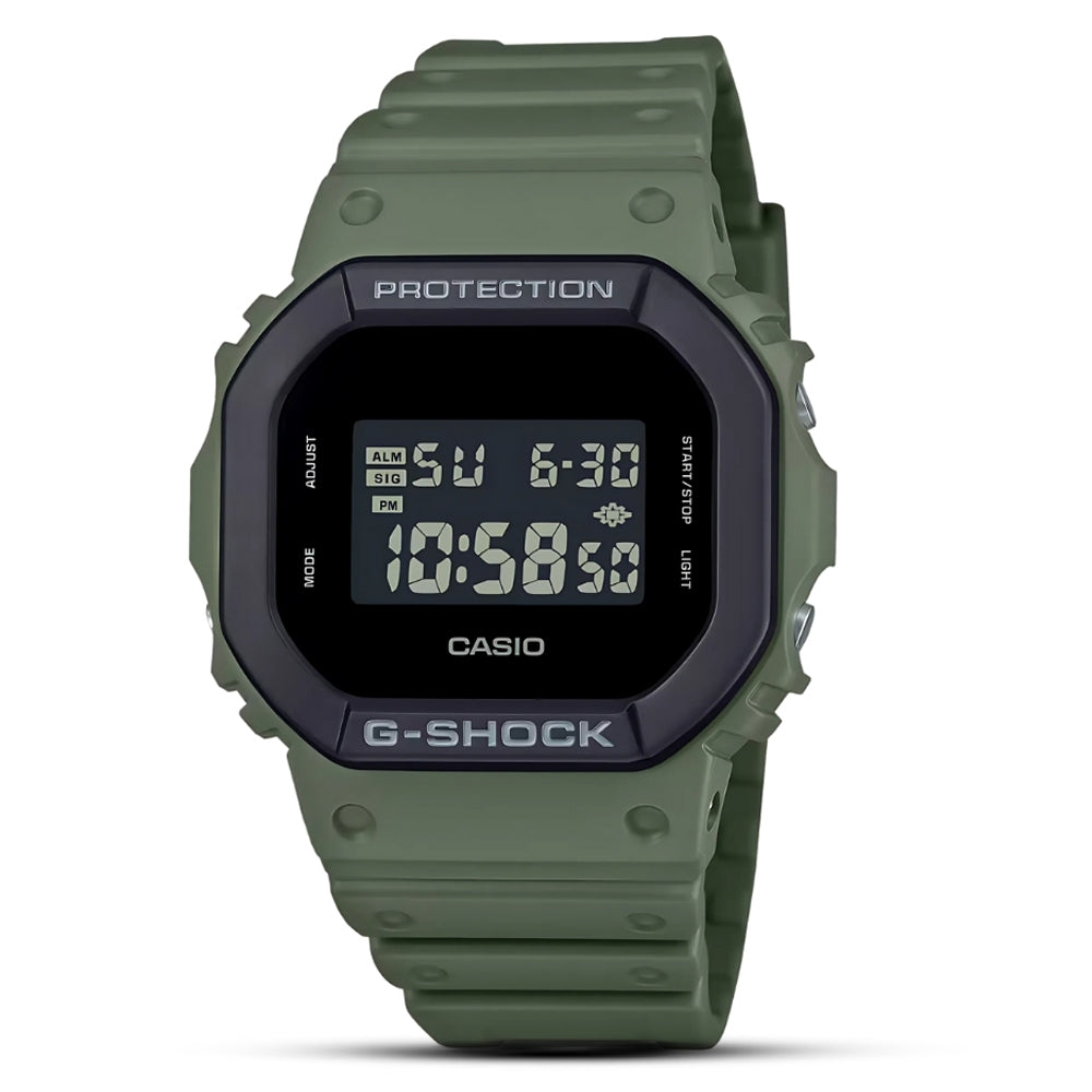 Casio G-Shock Digital Black Green Strap Men's Watch | DW-5610UU-3DR