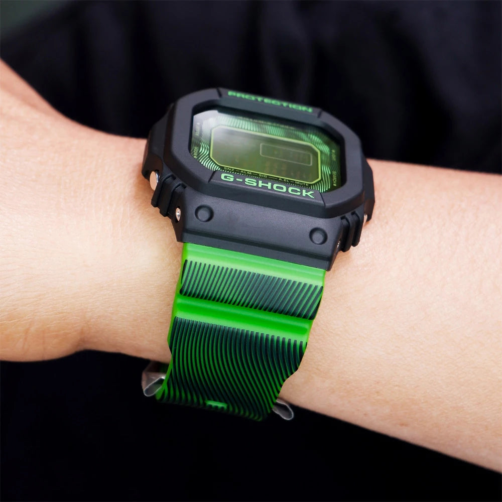 Casio G-Shock "Time Distortion" Green Digital Men's Watch| DW-D5600TD-3DR