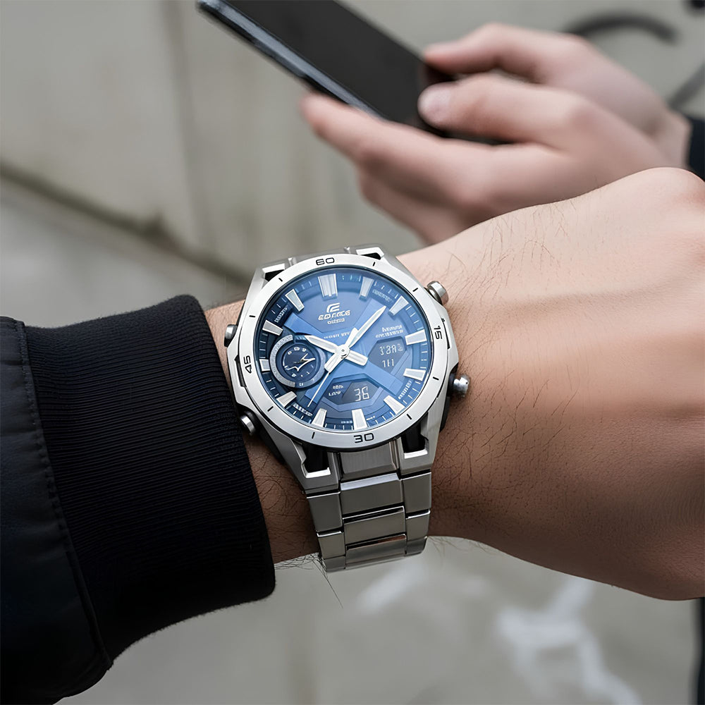 CASIO EDIFICE SOSPENSIONE ANALOG-DIGITAL WATCH ECB-2300D-2ADF