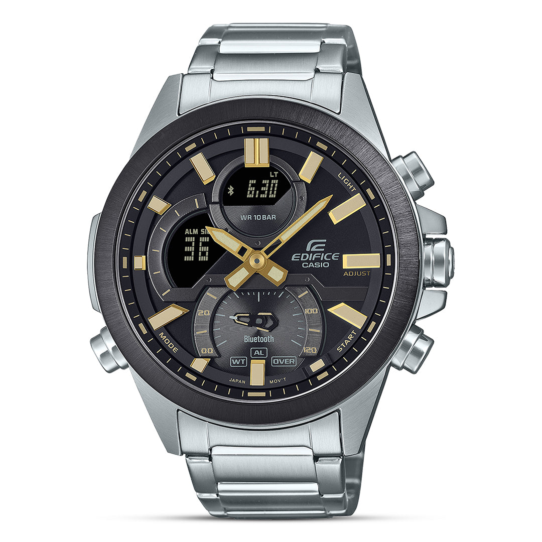 Casio Edifice Mobile link Black Dial Men's Watch | ECB-30DB-1A9