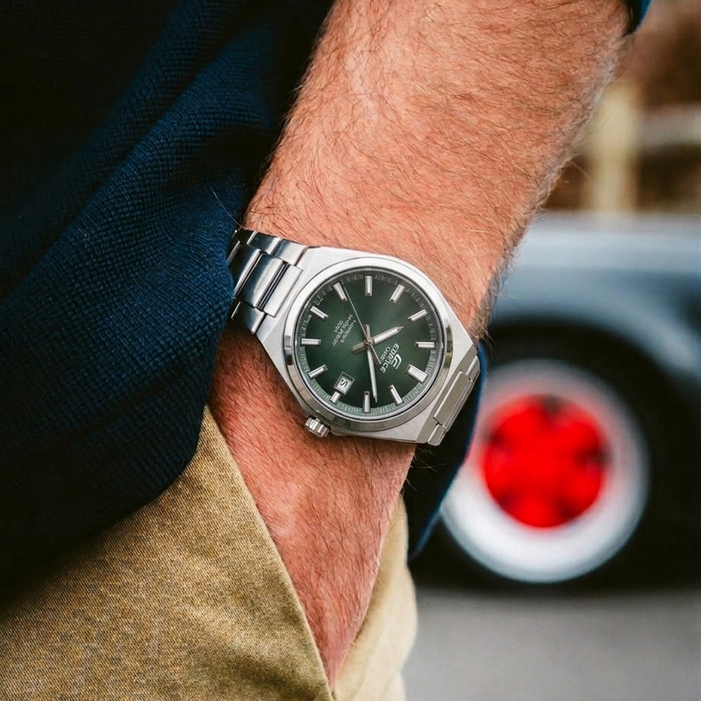 CASIO EDIFICE STANDARD GREEN DIAL WATCH | EFB-109D-3AVDF