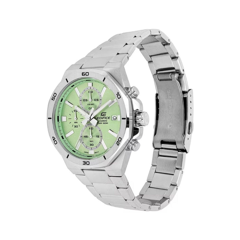 CASIO Edifice Lemon Green Dial Chronograph Men’s Watch| EFB-640D-3AVUDF