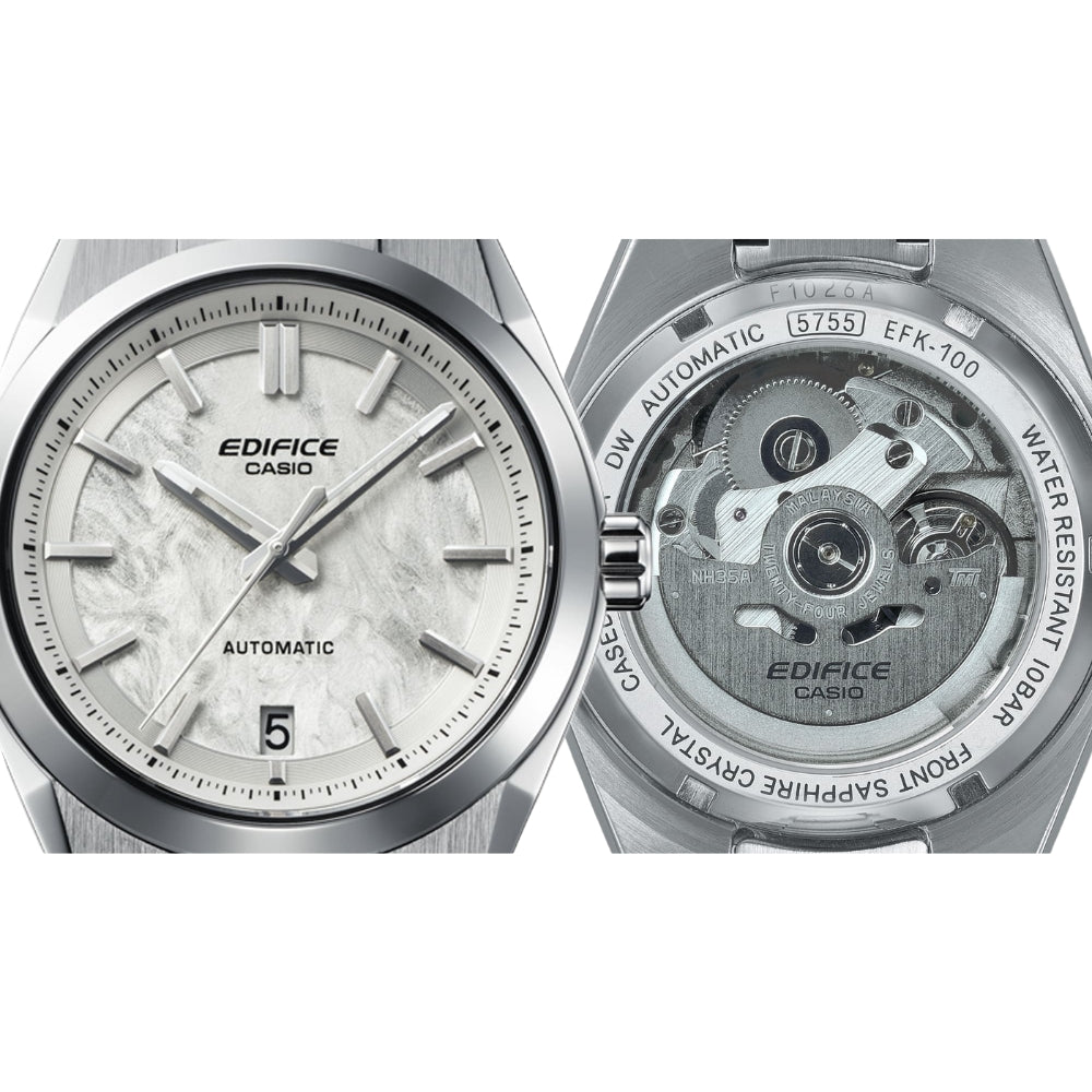 Casio Edifice Automatic White Dial Men's Watch | EFK-100D-7ADR