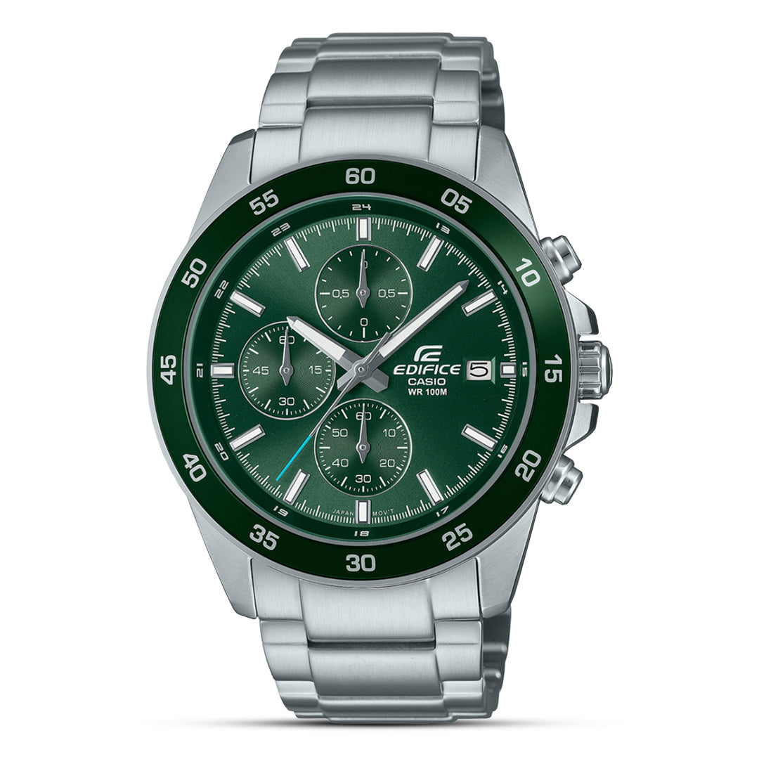 Casio Edifice Chronograph Green Dial Men's Watch | EFR-526D-3AVUDF