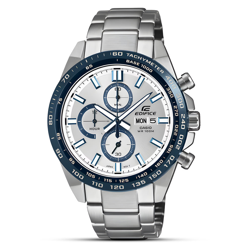 Casio Edifice Chronograph White Dial Watch | EFR-574DE-7AVUDF
