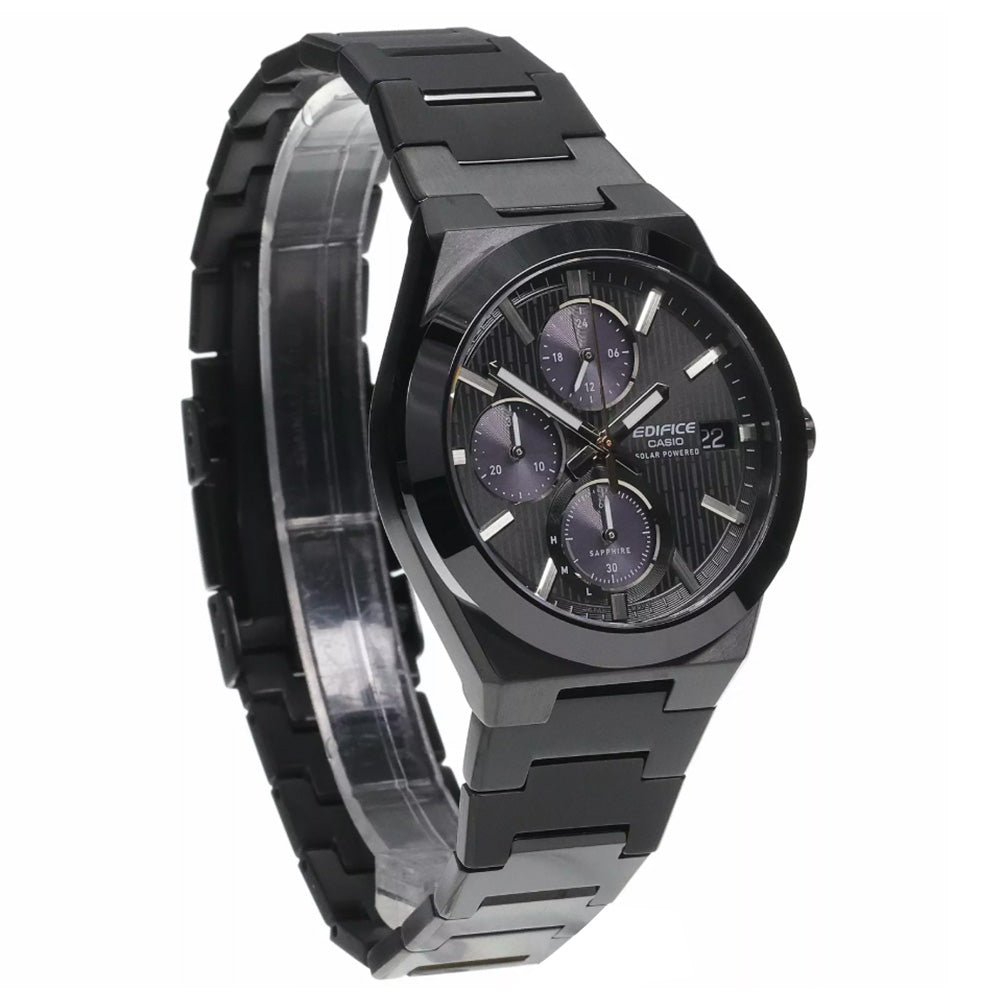 Casio Edifice Solar Black Dial Chronograph Men's Watch | EFS-S650DC-1ADF