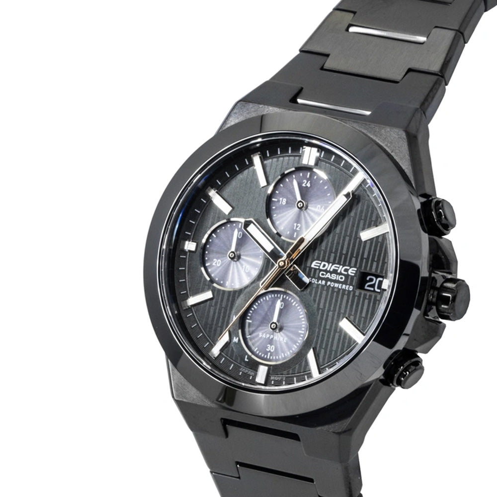 Casio Edifice Solar Black Dial Chronograph Men's Watch | EFS-S650DC-1ADF